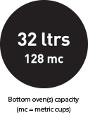 32ltr Bottom Oven Capacity