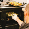 ESSE Ironheart trays of food in the oven