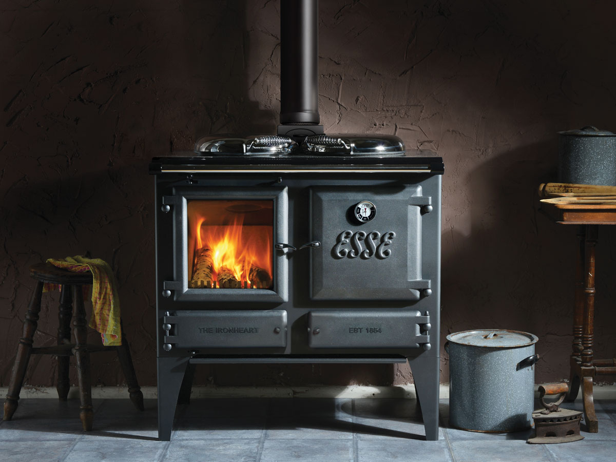 Cast Iron wood burning stove with oven / Range stove / Wood Cook Stove