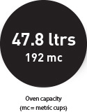 47.8 Litre capacity